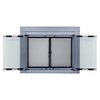 Fireplace Glass Doors Alpine Medium Skyline Nickel AN-1011SN